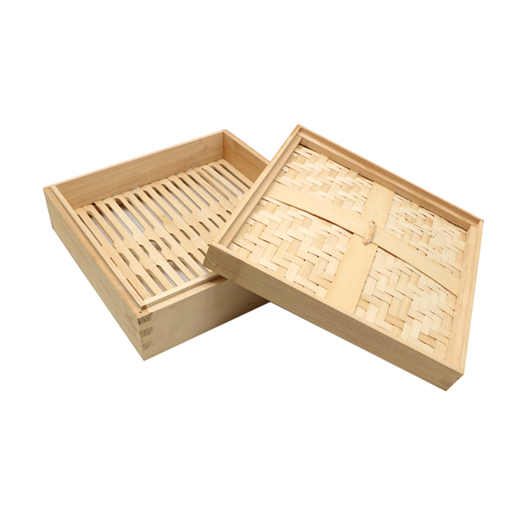 Big square bamboo steamer